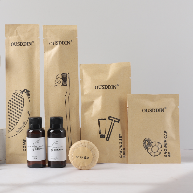 Best Selling Eco-Friendly Hotel Hygiene Products Set Convenient Disposable Plastic Materials for Hotels - Imagem 6