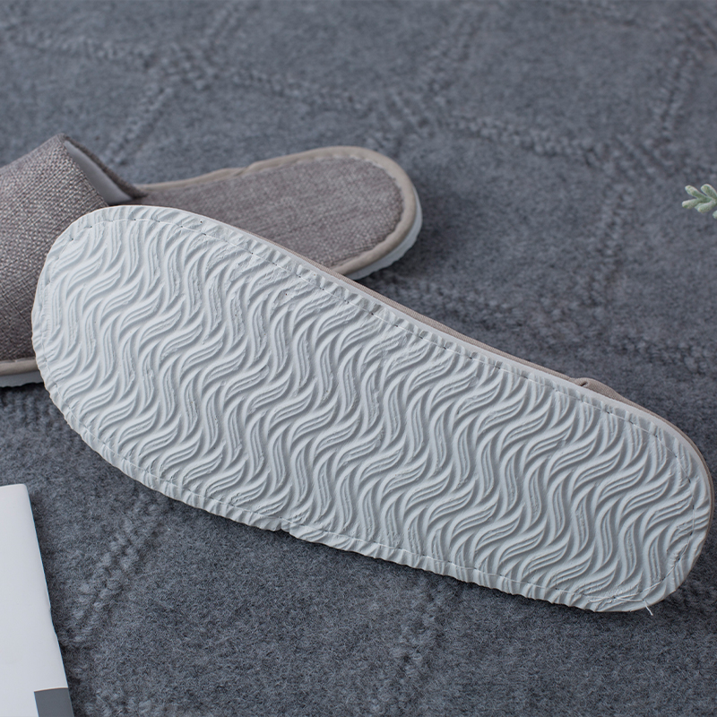 Hotel Supplier Custom Breathable Linen Hotel slippers Disposable Sandals Hotel Shoes for Men Women - Image 6