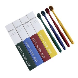 Korean Flame Soft Hair Electric Toothbrush Set Wide Head Adult Family Pack Home Use Bamboo Charcoal Cleaning Toothbrush Two Pack