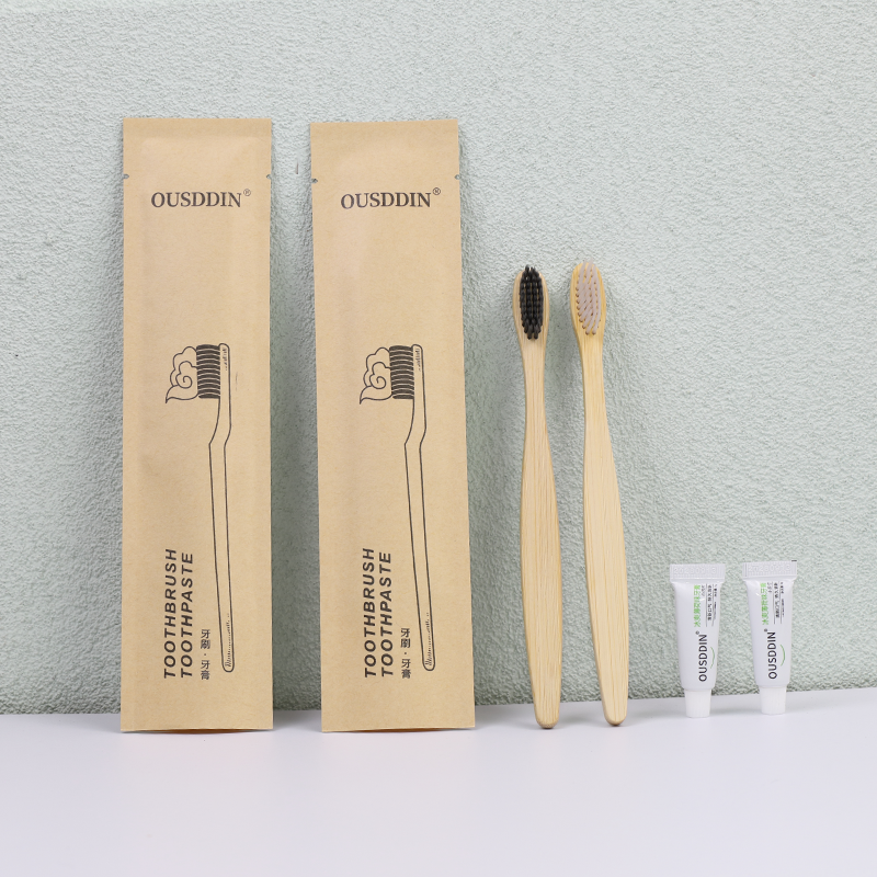 PERFCT Organic Bamboo Toothbrush Biodegradable Natural Toothbrush Set