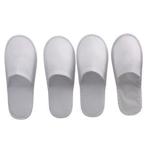 Custom Personalized Luxury Disposable Pulled Fabric Spa Slippers with Custom Logo Travel Guest Amenities for Hotel and Spa