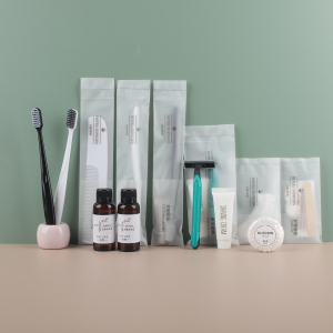 Custom Logo Disposable Soft Film Toothbrush and Toothpaste Set Black Hotel Amenities Toothbrushes Hotel Supplies