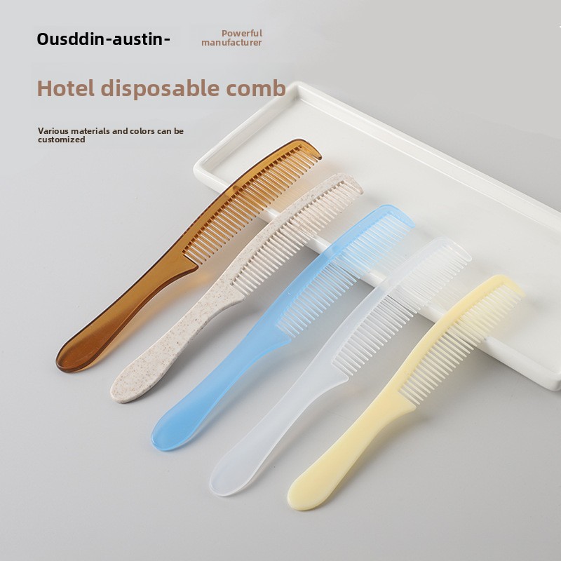 Multiple Styles Custom Reuse Personalized Biodegradable Wheat Straw Comb Eco Friendly Wheat Straw Hotel Hair Comb - Image 2