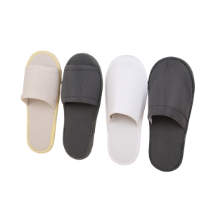 Custom Personalized Luxury Disposable Pulled Fabric Spa Slippers with Custom Logo Travel Guest Amenities for Hotel and Spa