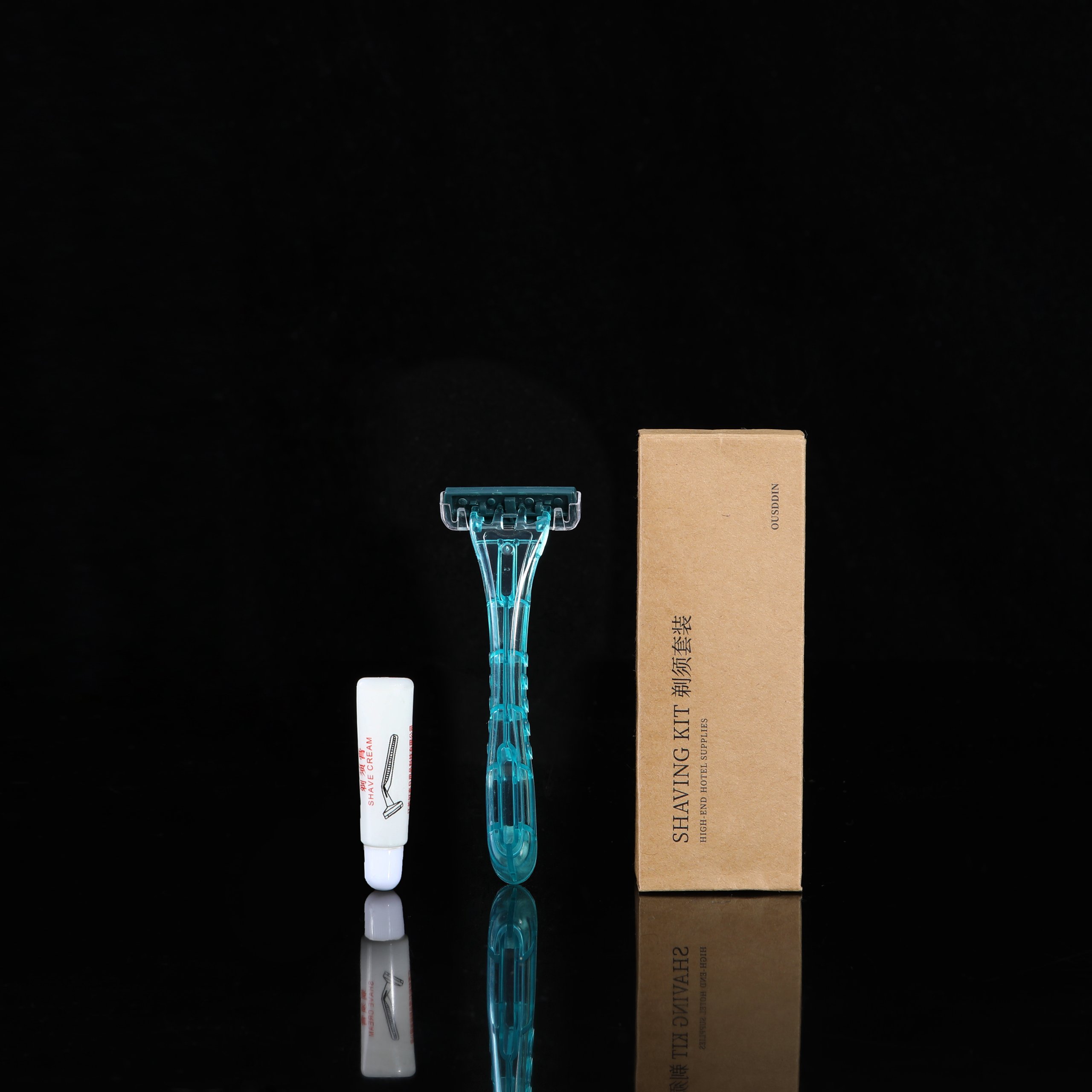 Custom Logo Disposable Toothbrush and Toothpaste Set Kraft Paper Bag Hotel Amenities Toothbrushes Hotel Supplies - Image 3