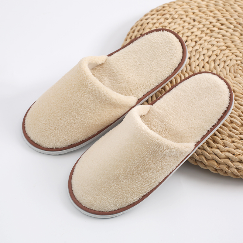 Wholesale Hotel Velour Slippers Recycled Biodegradable Coral Fleece Softness Feature for Hotels - Image 3