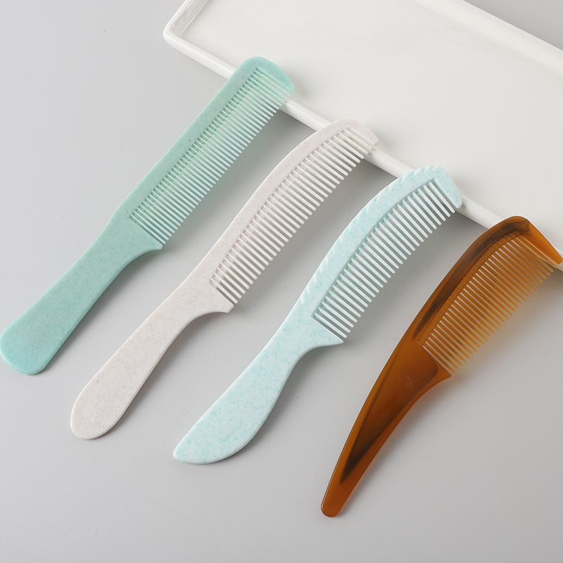 Multiple Styles Custom Reuse Personalized Biodegradable Wheat Straw Comb Eco Friendly Wheat Straw Hotel Hair Comb - Image 3