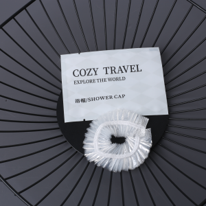 Customized Package Shower Cap Hot Sale High Quality Cheap Price Hotel Suppliers  Disposable Hair Cover Bag