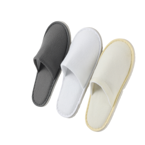 Custom Personalized Luxury Disposable Pulled Fabric Spa Slippers with Custom Logo Travel Guest Amenities for Hotel and Spa