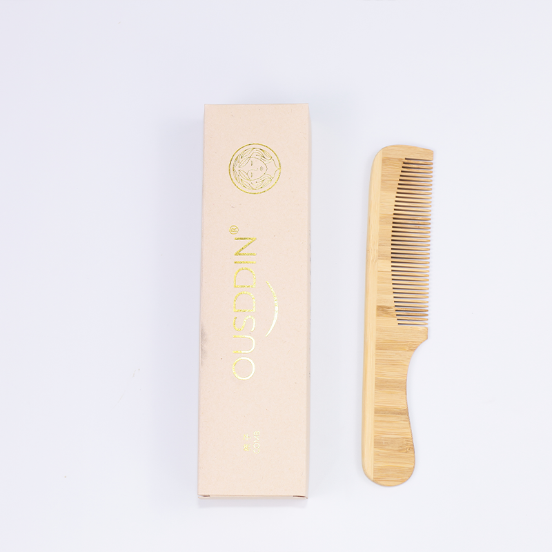 Biodegradable Eco-Friendly Bamboo Comb Individually Packed for Hotel Airbnb Resort Rental Fast Delivery Existing Neutral Stock