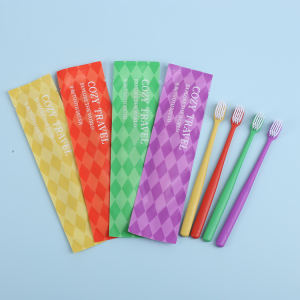 OEM Custom Disposable Hotel Toothbrush With Toothpaste Set Hotel Dental Kit