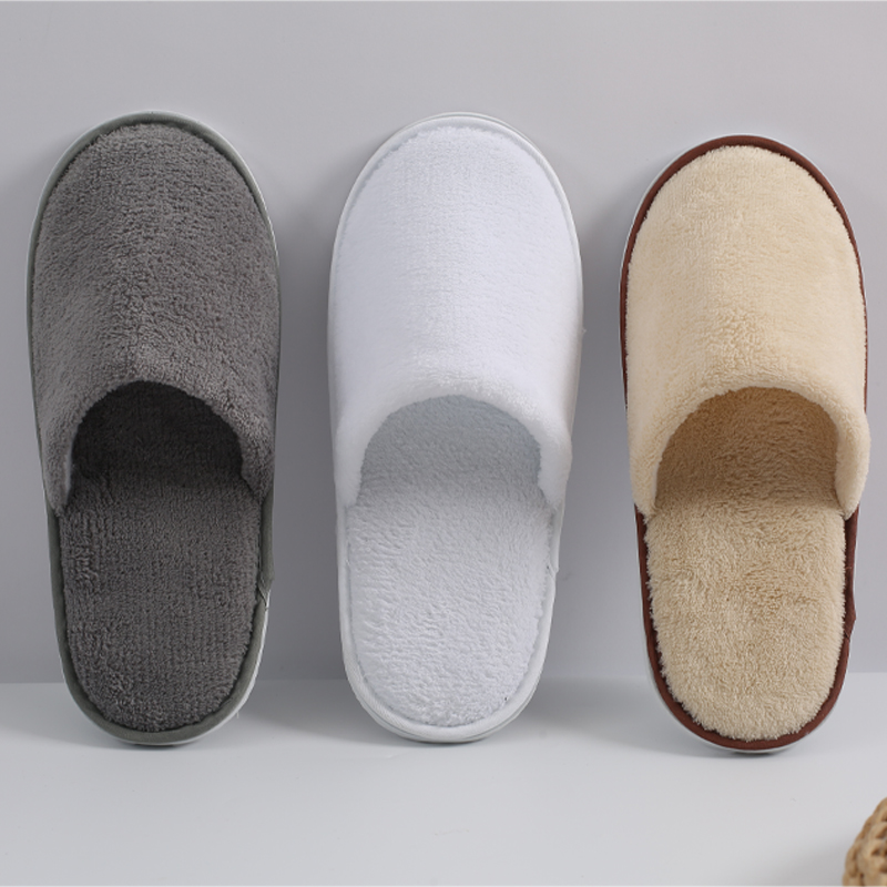 Wholesale Hotel Velour Slippers Recycled Biodegradable Coral Fleece Softness Feature for Hotels - Image 2