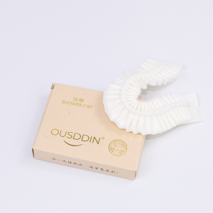 ECO  Corn Starch Biodegradable Shower Cap Hotel Amenities Disposable Hair Cap