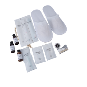 Hotel Supplies One Stop Wholesale Biodegradable Kraft Package Hotel Toiletries Amenity Kit