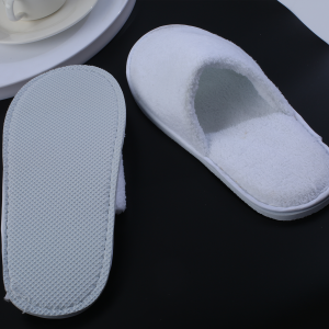 Custom Personalized Luxury Disposable Pulled Fabric Spa Slippers with Custom Logo Travel Guest Amenities for Hotel and Spa