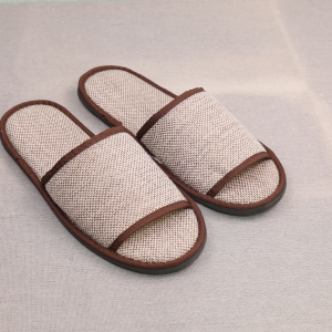 Custom Personalized Luxury Disposable LinenSpa Slippers with Custom Logo Travel Guest Amenities for Hotel and Spa