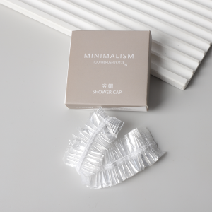 Waterproof Thickening Elastic Clear Bathing Hotel Travel Disposable  Shower Cap for Unisex