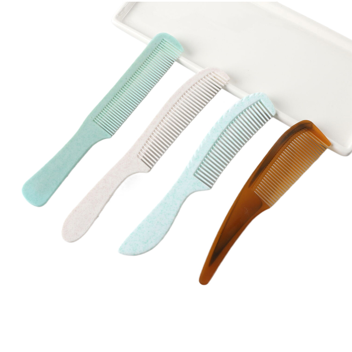 Multiple Styles Custom Reuse Personalized Biodegradable Wheat Straw Comb Eco Friendly Wheat Straw Hotel Hair Comb - Image 5