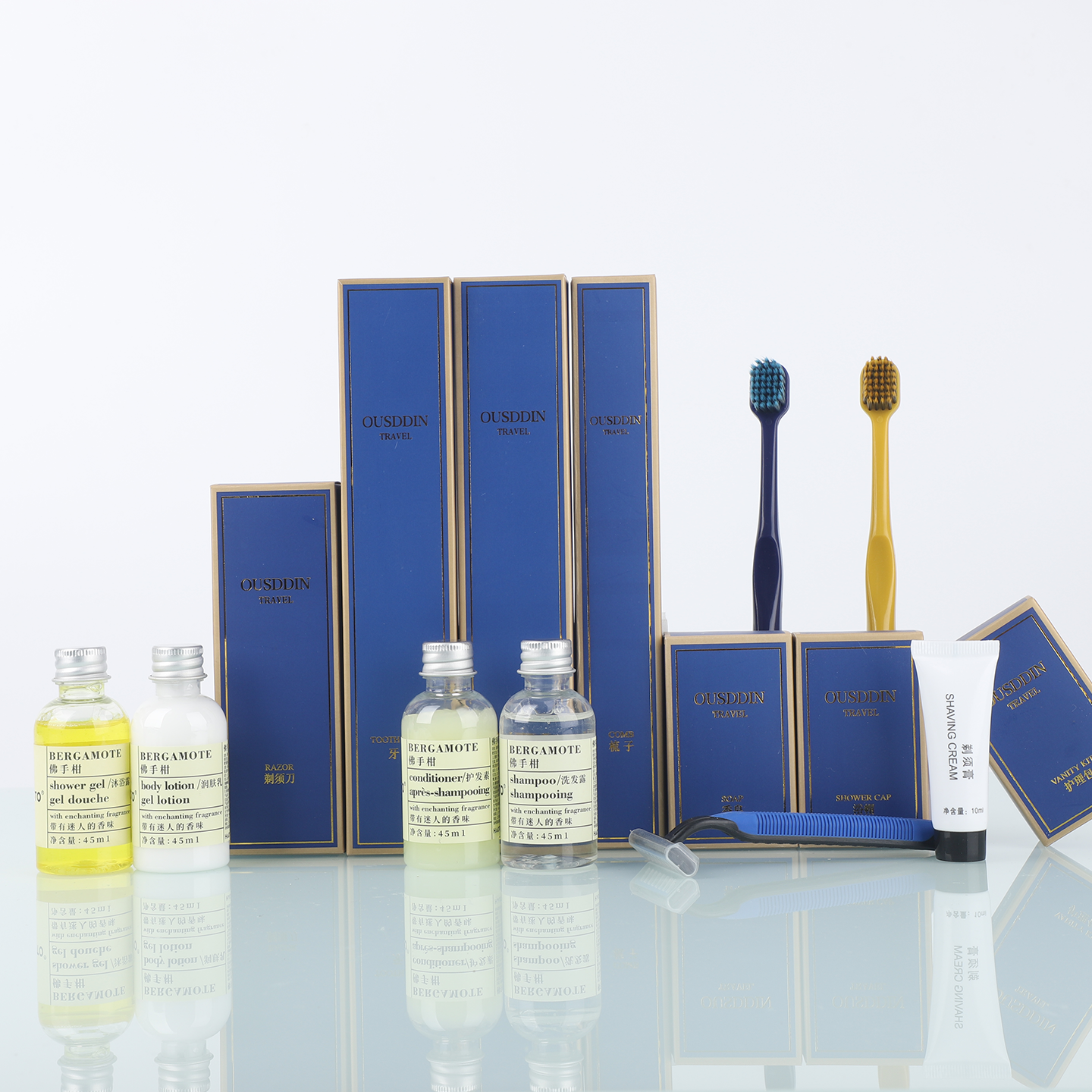 Wholesale 5 Star Hotel Guest Room Supplies Toiletries Set Custom Luxury Disposable Dry Amenities Accessories Kit