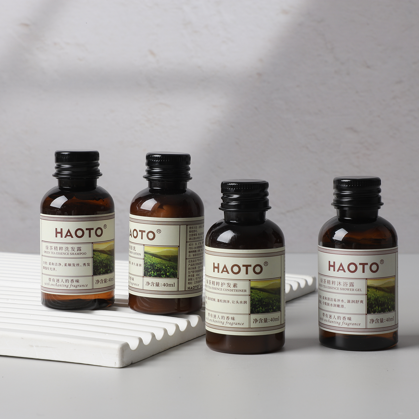 Luxury 5 Stars Hotel Personalized Eco Package Toothbrush Cosmetics Shampoo Bath Gel Soap Hotel Amenities Set - الصورة 6