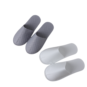 Custom Personalized Luxury Disposable Pulled Fabric Spa Slippers with Custom Logo Travel Guest Amenities for Hotel and Spa
