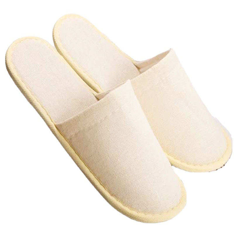 Custom Personalized Luxury Disposable Linen Spa Slippers with Custom Logo Travel Guest Amenities for Hotel and Spa - Image 5