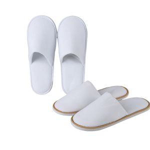 Custom Personalized Luxury Disposable Coral Fleece Spa Slippers with Custom Logo Travel Guest Amenities for Hotel and Spa