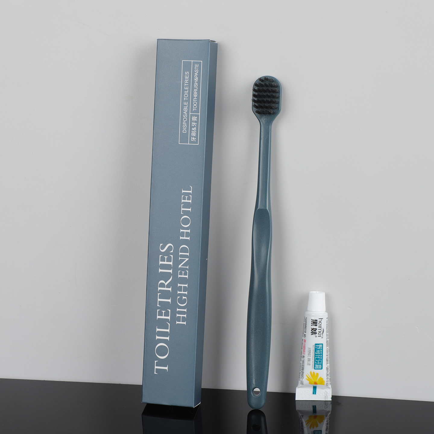 Custom Logo Disposable Toothbrush and Toothpaste Set Box Hotel Amenities Toothbrushes Hotel Supplies - Image 2