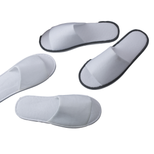 Custom Personalized Luxury Disposable Pulled Fabric Spa Slippers with Custom Logo Travel Guest Amenities for Hotel and Spa