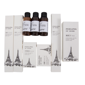 Luxury 5 Stars Hotel Personalized Eco Package Toothbrush Cosmetics Shampoo Bath Gel Soap Hotel Amenities Set