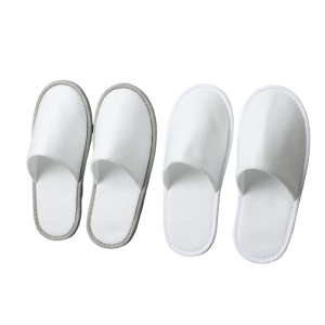 Custom Personalized Luxury Disposable Pulled Fabric Spa Slippers with Custom Logo Travel Guest Amenities for Hotel and Spa