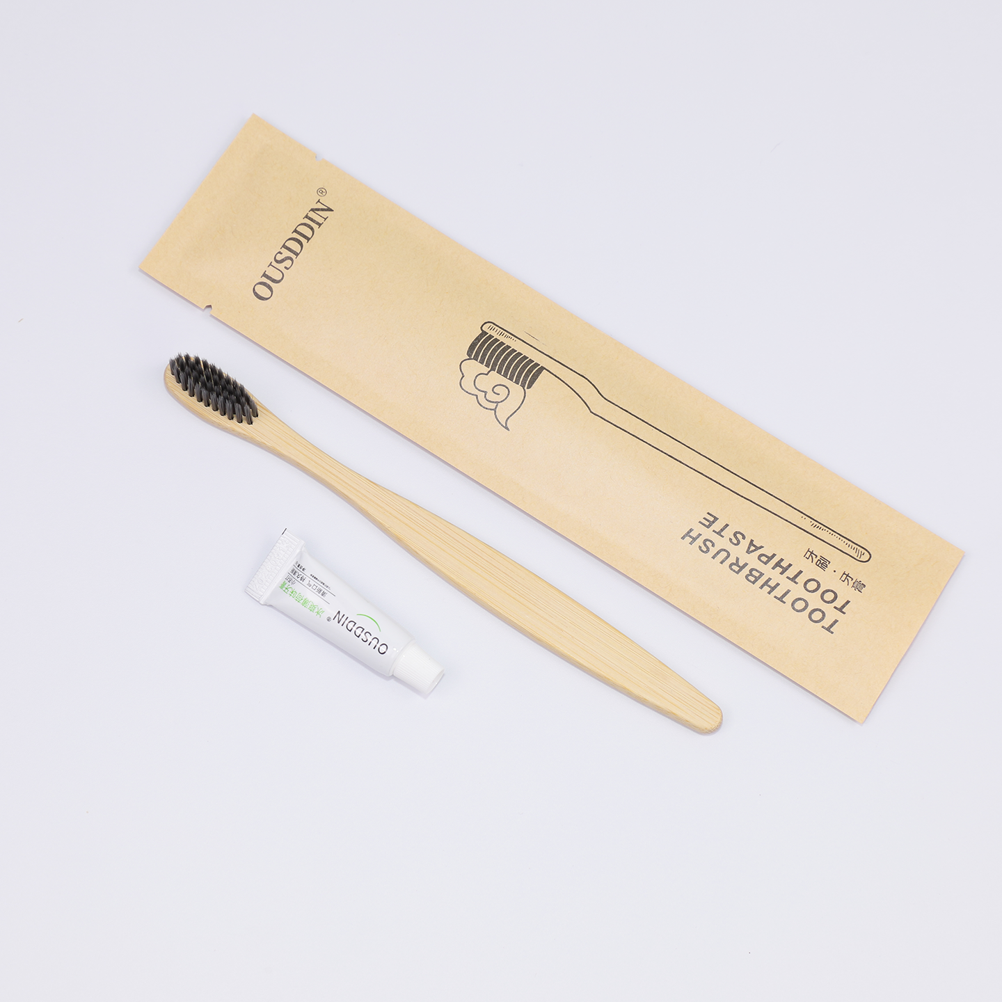 PERFCT Organic Bamboo Toothbrush Biodegradable Natural Toothbrush Set - Imagem 3