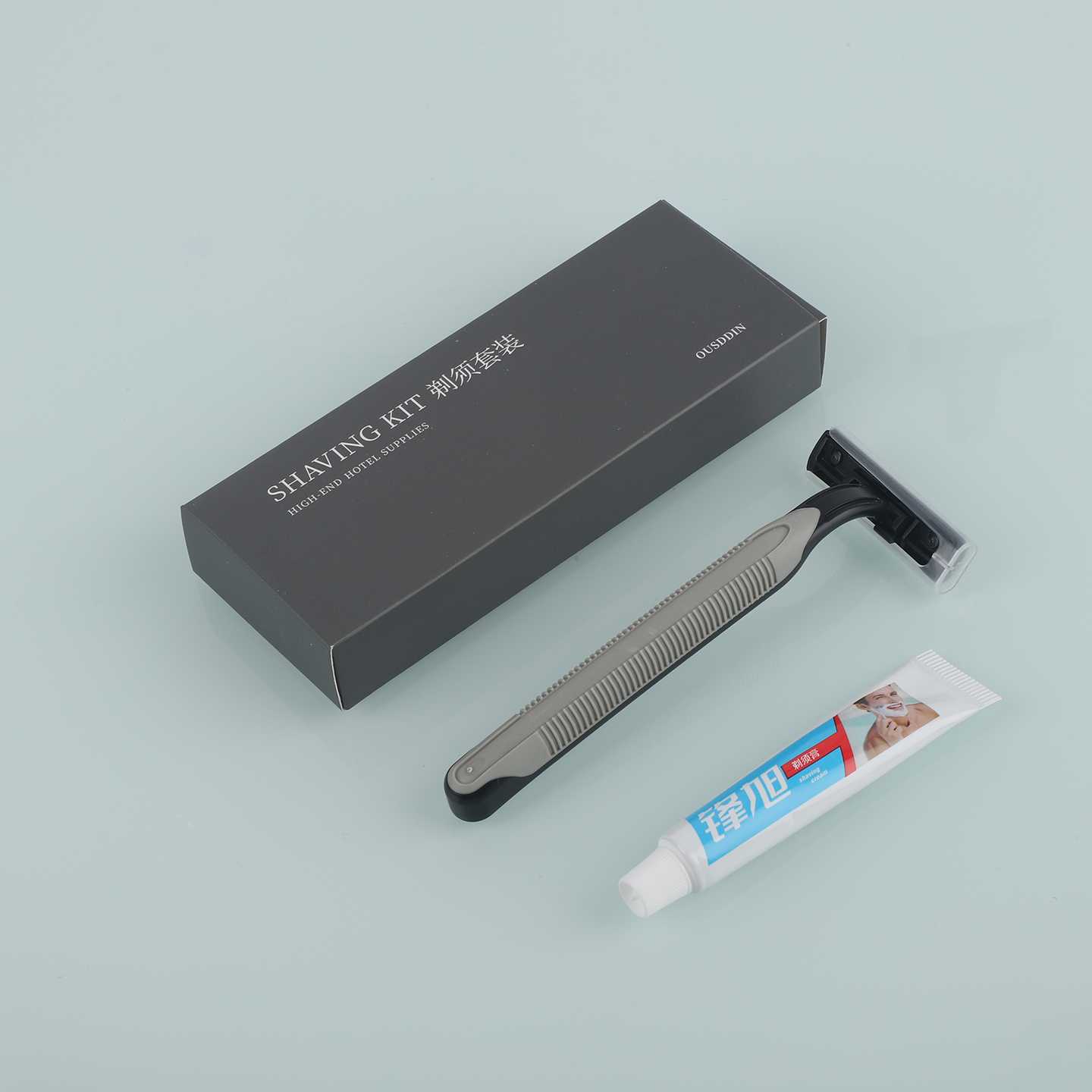Custom Logo Disposable Toothbrush and Toothpaste Set Grey Box Hotel Amenities Toothbrushes Hotel Supplies - Image 5