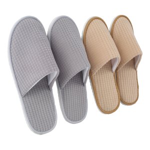 Custom Personalized Luxury Disposable polar fleece Spa Slippers with Custom Logo Travel Guest Amenities for Hotel and Spa