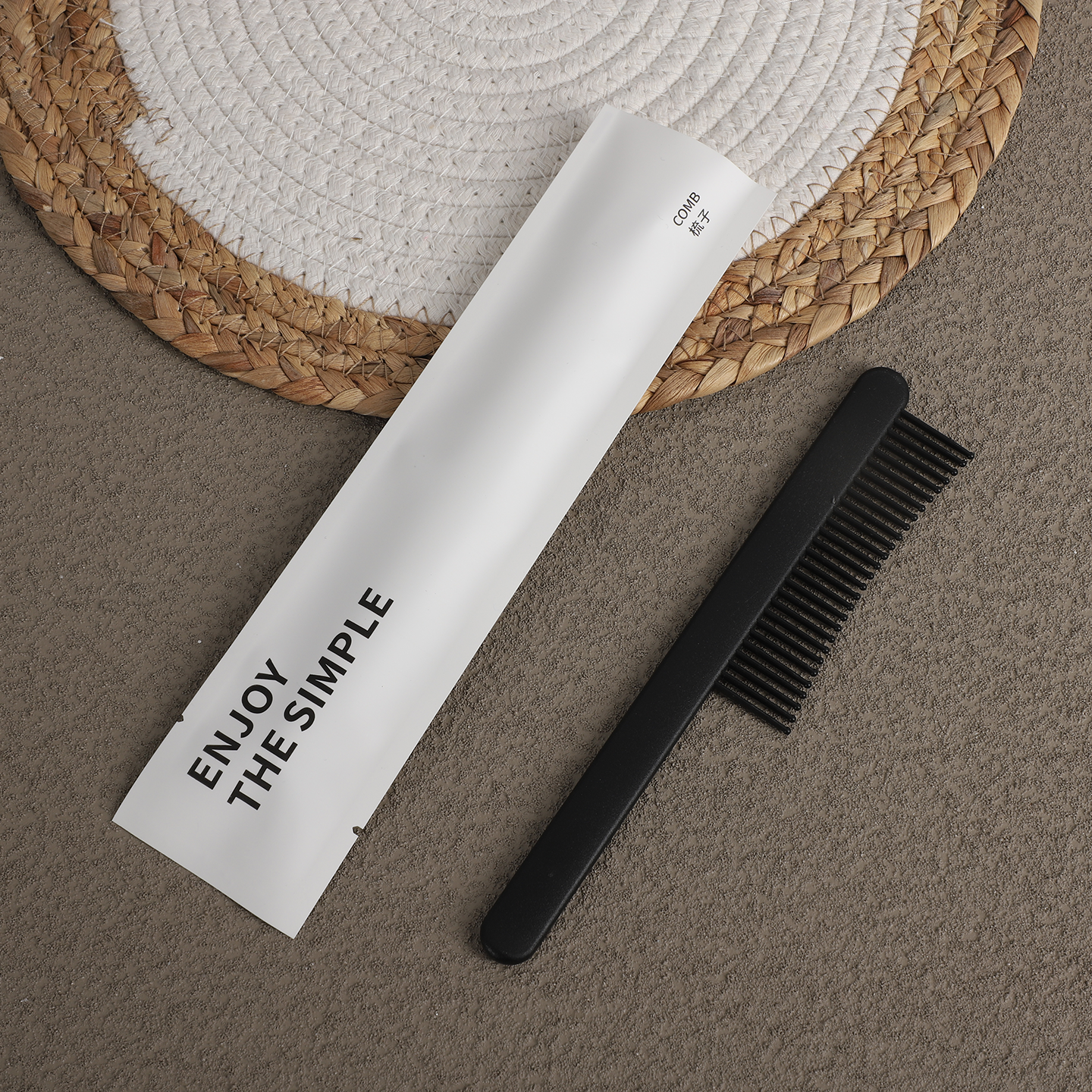 Custom Logo Disposable Soft Film Toothbrush and Toothpaste Set Black Hotel Amenities and Supplies - Imagem 3