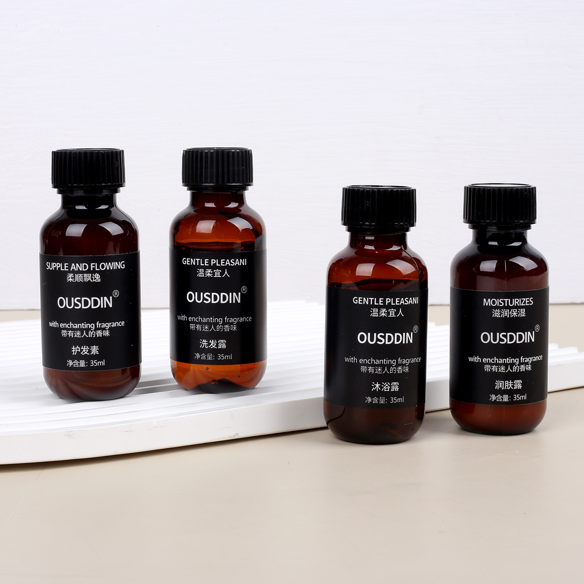 Premium Disposable Hotel Toiletry Kit Cotton Swabs, Pads, Hair Ties, Nail File Aluminum Foil Bag Vanity Kit Wholesale - Imagem 6