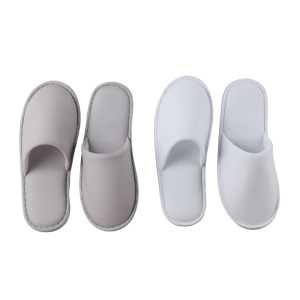 Custom Personalized Luxury Disposable Linen-cotton Spa Slippers with Custom Logo Travel Guest Amenities for Hotel and Spa